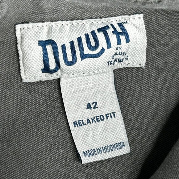 Duluth Trading Shorts Mens 42 Gray Flex Fire Hose Cargo Relaxed Fit Stretch 10" - Picture 4 of 11